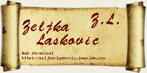 Željka Lasković vizit kartica